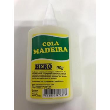 Imagem de Cola Para Madeira Taco Laminado Poderoso Adesivo Pva 90G - Hero