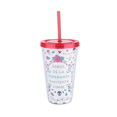 Imagem de Copo Canudo Plástico Urban Branco 10x15.6x6.5 cm