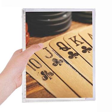 Imagem de Old Poker Chip caderno de fotos com folhas soltas diário recarregável