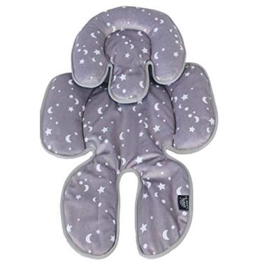 Imagem de Almofada de assento de carro para bebê Long Ci reversível com suporte para cabeça e pescoço para carrinho de bebê em veludo Star