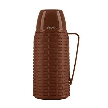 Imagem de Garrafa Térmica Rattan Marrom 1 Litro Aladdin