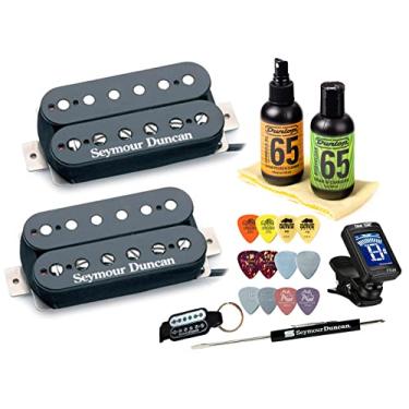 Imagem de Seymour Duncan Distortion Mayhem Conjunto de captador combinando SH-6n, b com sintonizador verdadeiro, kit de cuidados Dunlop, palhetas 11108-21-B