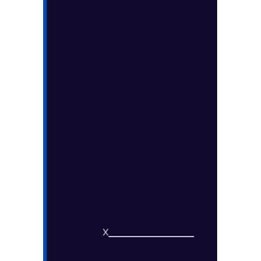 Imagem de My Sketchbook: Navy Blue X Cover - 120 Pages of 6x9 White Paper with Borders - Clean, Minimal and Modern - Sleek and Professional Design