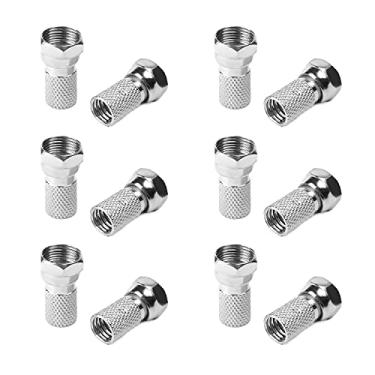 Imagem de Bettomshin Conector adaptador coaxial RF macho métrico, 20 peças, compatível com aplicações RF, antenas, dispositivos LAN sem fio, cobre, prata