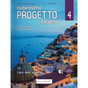 Imagem de Nuovissimo Progetto Italiano 4 C2 Libro Dello Studente Cd Audio Mp3 - 