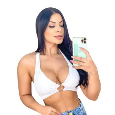 Imagem de Top Branco com Bojo Detalhes de Argola - FN, Branco, M