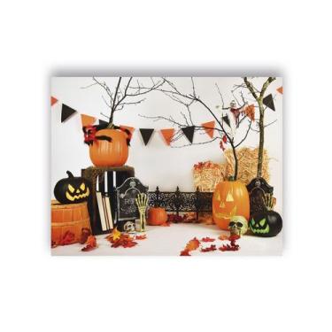 Imagem de Fundo Fotográfico 1,55 X 1,20 - Cenário Halloween Fundo Branco 016 - V