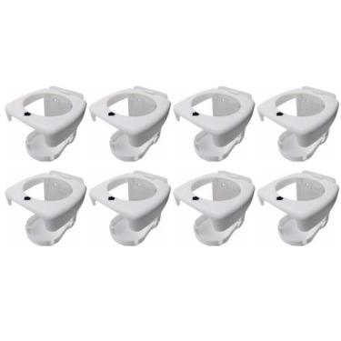 Imagem de 8 Porta Copo Retrátil Dobrável Barco Lancha Carro Branco - TOP-AR