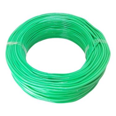 Imagem de Fio 10mm Com 100 Metros Flexivel Elétrico - Cabo Flex, Verde