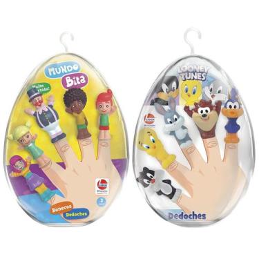 Imagem de Brinquedo Dedoches Looney Tunes e Mundo Bita Ovo de Páscoa - Lider Bri
