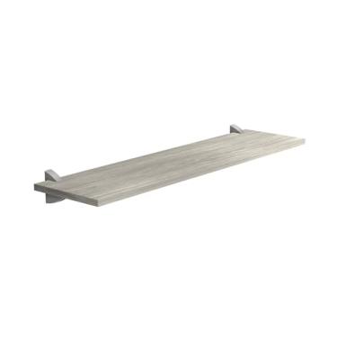 Imagem de PRAT.K Prateleira Concreto 1,5x20x80cm Suporte Prata (Concept)