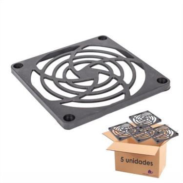 Imagem de Kit 5 Tela Grade Proteção Cooler Micro Ventilador 12x12cm - EMPÓRIO AC