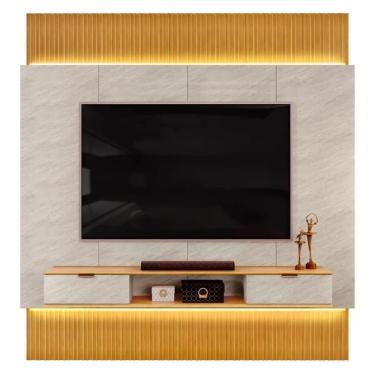 Imagem de Painel Para 85 Pol Canelado Extensível Piso Ao Teto D04 Quartzo-cedro - Mpozenato