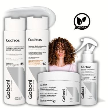Imagem de Tratamento completo para Cachos (4 Produtos) Gaboni Professional