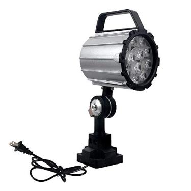 Imagem de QUJILINE Luz De Led Para Máquina, 12 W, 120 V, Trabalho Braço Curto Ajustável Perfuração, Torno, Fresamento Cnc (12 W Com Plugue Americano)