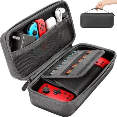 Imagem de Gepicest Estojo De Transporte Para Steam Deck Rog Ally Switch Oled Hori Split Pad Pro Console Portátil Acessórios Jogos Dock Station Carregador Ac Grande Viagem Jogo Preto