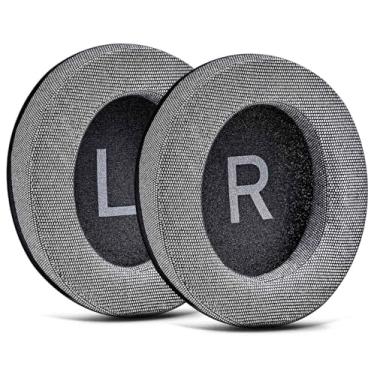 Imagem de TRANSTEK Almofadas De Substituição Shp9500 Compatíveis Com Fones Ouvido Supra-Auriculares Da I Memory Foam Cushions (Tecido Cinza)