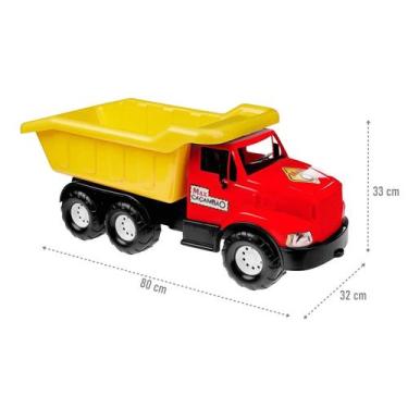 Imagem de Caminhão Max Caçambão Grande 80cm Cor Soritda Tilin Brinquedos