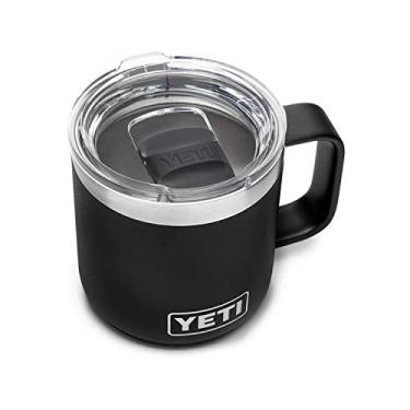 Imagem de YETI Caneca empilhável Rambler 283 g, isolada a vácuo, aço inoxidável com tampa MagSlider, preta