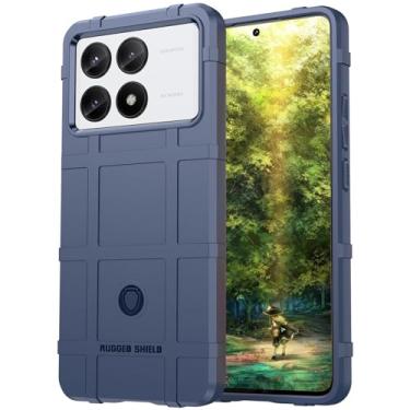 Imagem de Ysnzaq Capa protetora para Xiaomi Poco X6 Pro 5G, capa de telefone resistente à prova de choque de grau militar resistente ao ar livre para Xiaomi Poco X6 Pro 5G HD azul