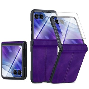 Imagem de AJDJTEN Capa de telefone para Motorola Razr 50 Ultra, capa moderna à prova de choque com dobradiça de proteção para PC, capa de telefone com proteção de tela integrada para Motorola Razr 50 Ultra