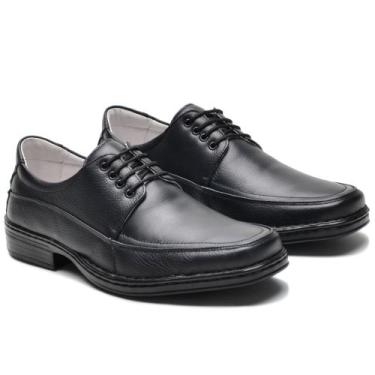 Imagem de Sapato Antistress Ortopédico Diabético Franca  Gel Tam: 41 Cor: Preto 