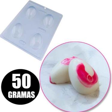 Imagem de Forma ovo de páscoa 50/100/150/250/350/500gr/1kg silicone  - FORMA OVO