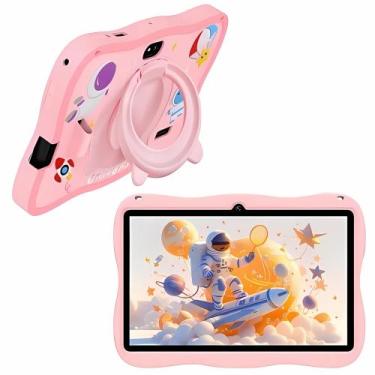 Imagem de Tablet Infantil A15 7 64GB 4GB RAM Android com Caneta Astronauta Contr