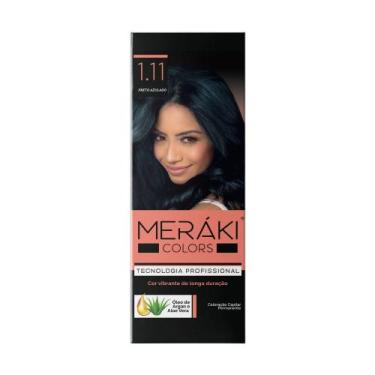 Imagem de Kit Tintura Meráki Color Preto Azulado 1.11 125gr