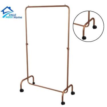 Imagem de Arara Desfile Com Rodinhas De Chao Desmontavel - Loja Closet 80CM - va