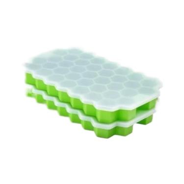 Imagem de Forma de Gelo Silicone Chocolate Bombom Drink Whisky Top Hexagono Colméia 20cm x 11cm x 2,5cm(1)