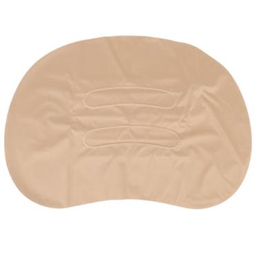 Imagem de Travesseiro inflável ultraleve para viagem de acampamento Travesseiro inflável TPU para escritório dormir caminhadas mochila suporte para pescoço leve portátil inflação rápida (Cáqui)