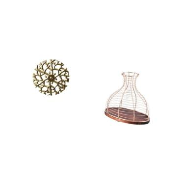 Imagem de Fenteer Escultura de Parede de Metal Rústica E Cênica, Placa de Ferro Forjado, Pingentes Pendurados 3D para Escritório, Sala de Estar, Porta-rolhas de Vinho,