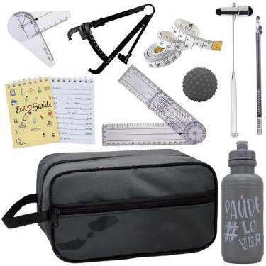 Imagem de Kit Fisioterapia Trena Imc Goniômetro Grande Pequeno Fita - LOVE SAUDE