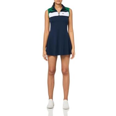 Imagem de Lacoste Vestido feminino de tênis, Azul marinho/azul rocket-azul-marinho, 34