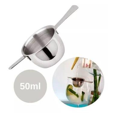 Imagem de Copo Dosador Medidor Inox Drinks Gin Bar Bartende Inox 50ml - CLICK HO