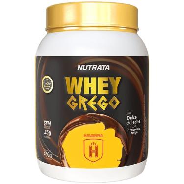 Imagem de Whey Grego - 450g Dulce de Leche Com Chocolate Belg a Havanna - Nutrata-Unissex