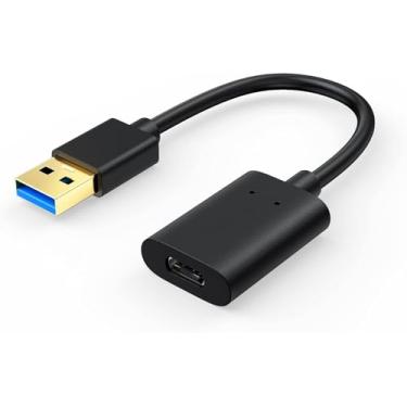 Imagem de Adaptador USB C fêmea para USB A - 5 Gbps, compatível com laptops, StreamCam, etc
