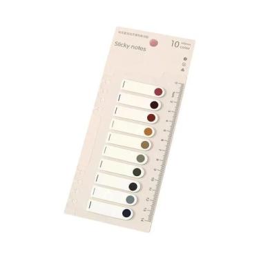 Imagem de Etiquetas Adesivas Reposicionáveis Coloridas 200 Folhas Marcadores De 