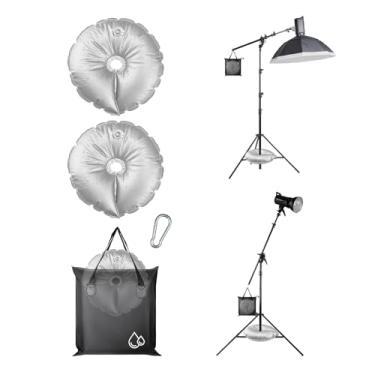 Imagem de Conjunto de peso de saco de areia de 3 peças com 2 sacos de peso de água e 1 saco de areia impermeável para suporte de cenário de fotografia, suportes de estúdio, copas, tripés, tendas, cadeiras de