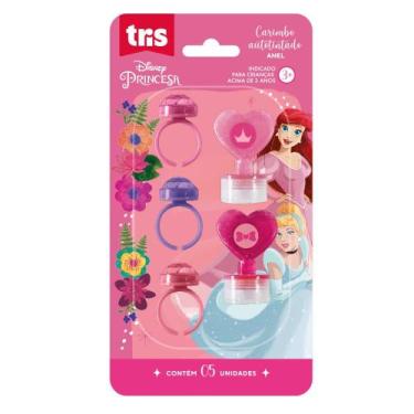 Imagem de Kit carimbo com anéis princesas tris - 5 peças sortidas