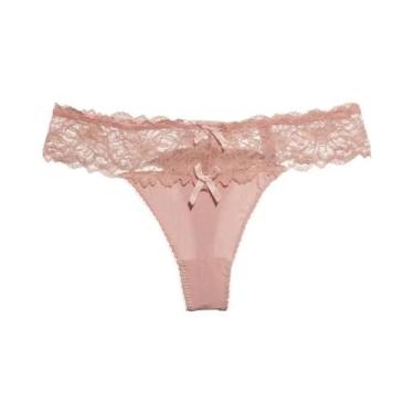 Imagem de Calcinha G String De Renda De Cintura Baixa Para Mulheres, Lingerie Se