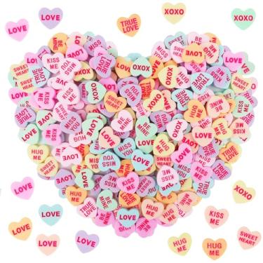 Imagem de Decoração de coração de conversa dos namorados, 160 peças, enchimento de vaso dos namorados, enfeite de coração para velas flutuantes, arranjo floral doce, decoração de casa, centros de mesa e cornija