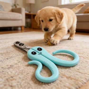 Imagem de Cortador de unhas de gato com orifício de corte circular, cortador de unhas em forma de polvo, cortador de unhas fofo e divertido para gatos e cães, evite cortar demais cortadores de unhas para