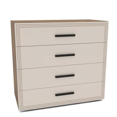 Imagem de Cômoda 4 Gavetas Valência Politorno Móveis