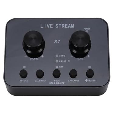 Imagem de ZJchao Trocador de Voz Externo de Placa de Som Ao Com Vários Efeitos Sonoros Chip de Processamento de Alta Velocidade para Gravação de Voz Transmissão Ao Podcasting ABS