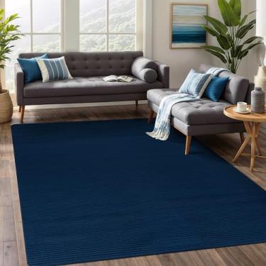 Imagem de Beverly Rug Tapete moderno antiderrapante 20 x 25 cm, revestimento de borracha tradicional, lavável à máquina, macio, fino, para sala de estar, resistente a manchas, tapete casual sem queda (20 x 25,4