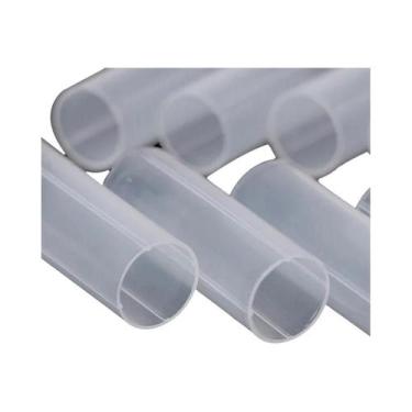 Imagem de 8 peças 6cm plástico 18650 tubo de suporte de bateria para lanterna to