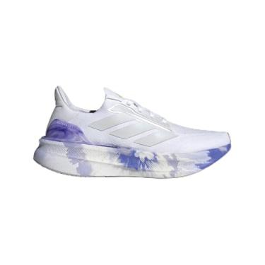 Imagem de adidas Tênis de corrida masculino Ultraboost 5X, Branco/cinza traço/azul cobalto, 39