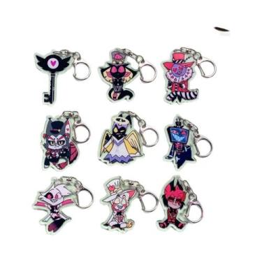 Imagem de Chaveiro De Acrílico De Personagens De Desenho Animado Hazbin Hotel, P